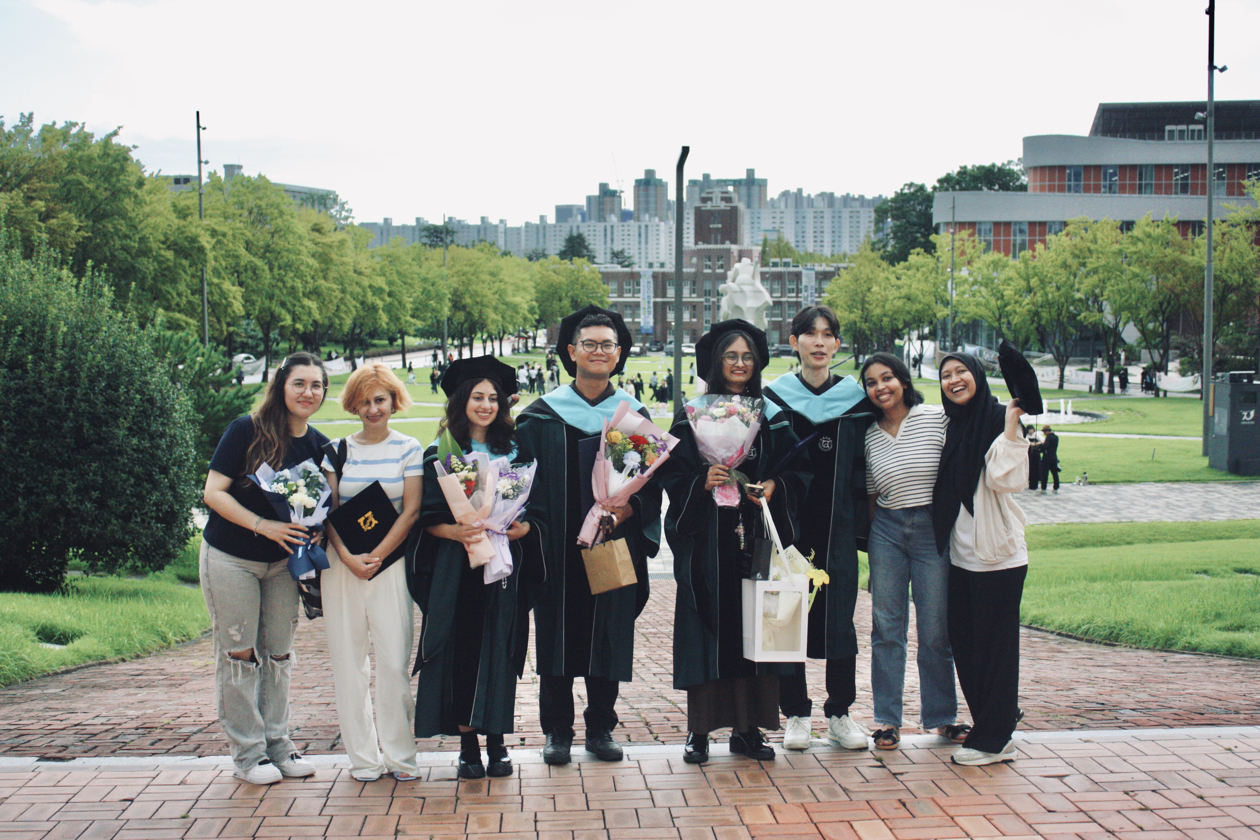 With Professors and Friends